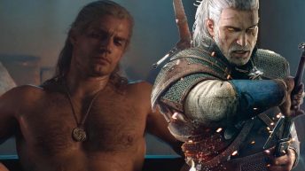 Henry Cavill naked as Geralt in netflix TV Show The Witcher