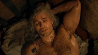 Henry Cavill naked as Geralt in netflix TV Show The Witcher