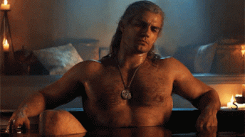 Henry Cavill naked as Geralt in netflix TV Show The Witcher